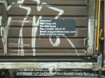 Hier die Kontaktanschrift an einem G�terwagen, der in Sch�nb�hl SBB abgestellt war.