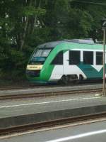 Hier steht ein defekter Lint 27 von Vectus im Bahnhof von Westerburg.