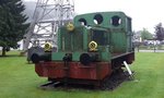 Ausstellungsstück am sauerländer Besucherbergwerk in Bestwig-Ramsbeck am 26.06.2016:  Diesellokomotive A3M420 (Klöckner Humbold Deutz AG, Köln, Baujahr 1941, Gewicht: 18t,